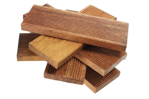 Holzplanken stapeln — Stockfoto