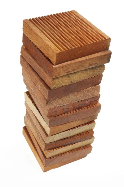 Stapel von Holzklötzen — Stockfoto