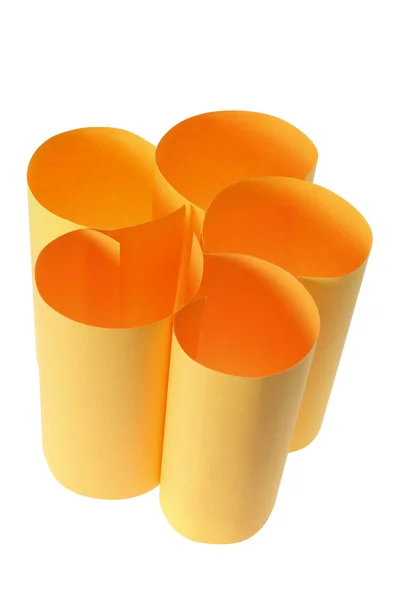 Pappersrullar gul — Stockfoto
