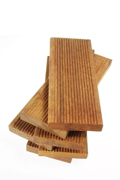 Stapel av träplank — Stockfoto