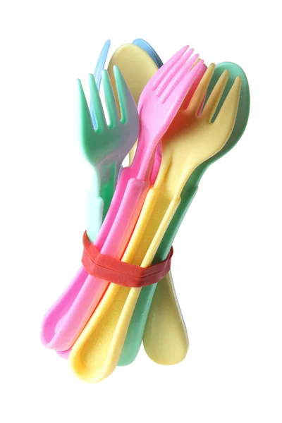 Forchette e cucchiai per bambini — Foto Stock