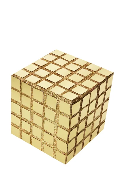 黄金のキューブ — ストック写真