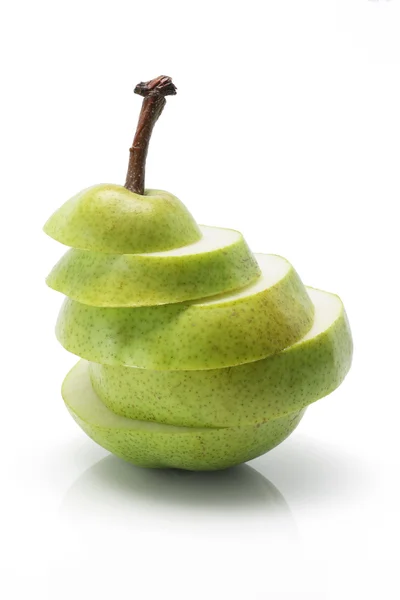 Päron i skivor — Stockfoto