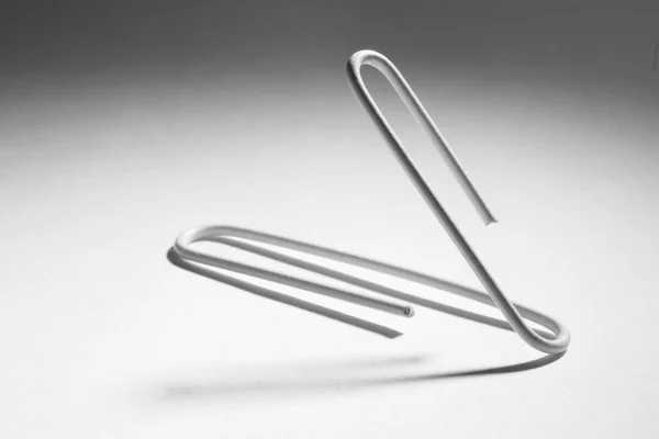 Bent Paperclip — Stock Photo, Image