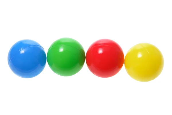 行的颜色的球 — 图库照片