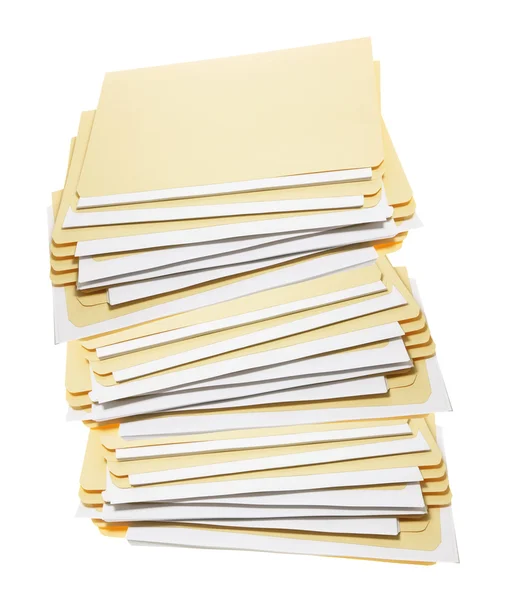 Stos manila folderów — Zdjęcie stockowe
