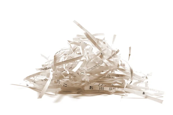 纸 shreddings — 图库照片