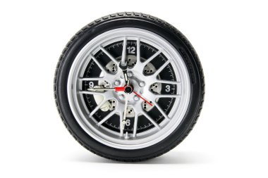 Tyre Clock clipart