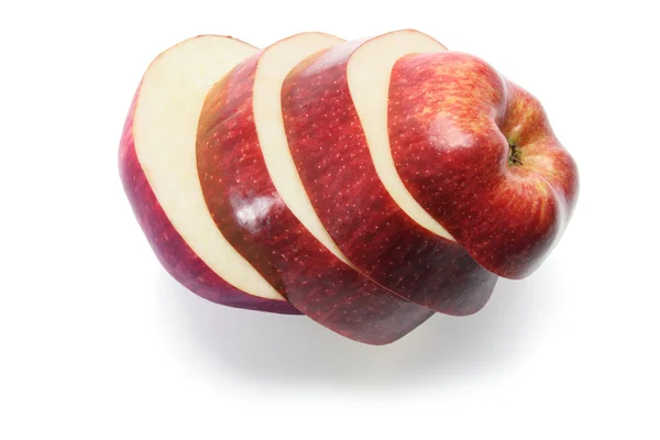 美味的红苹果的片 — 图库照片