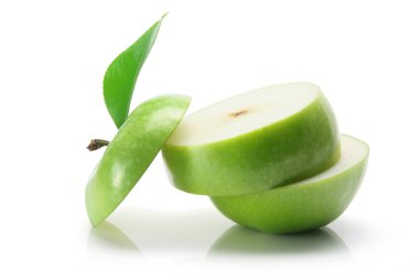 dilimlenmiş granny smith elma