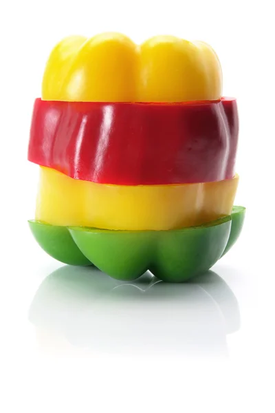 Stack of Sliced Capsicum — Stock Photo, Image