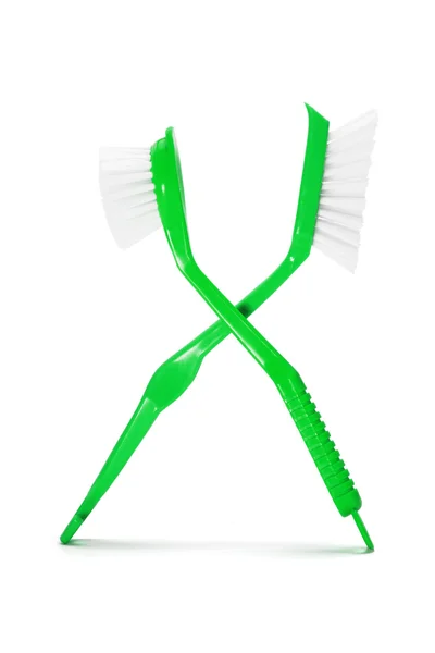 Escovas de plástico — Fotografia de Stock
