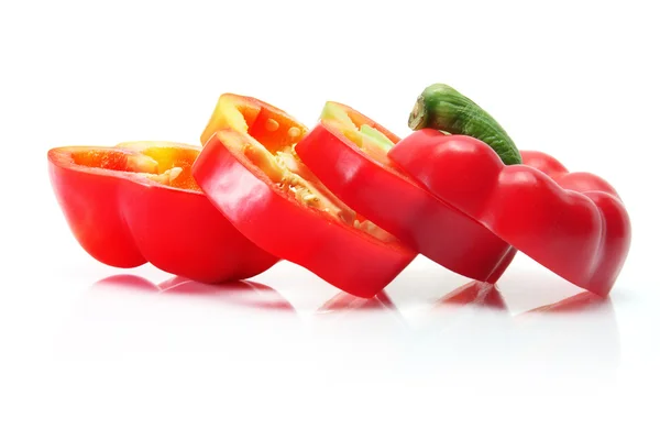 Plátky papriky — Stock fotografie