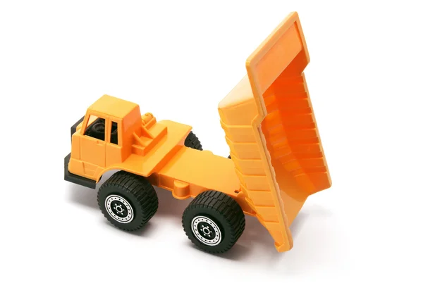 Oyuncak inşaat damperli kamyon — Stok fotoğraf