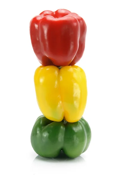 Stack of Capsicums Royalty Free Stock Images
