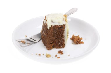 Carrot Cake on Plate clipart