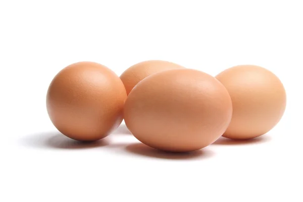 Бурые яйца — стоковое фото