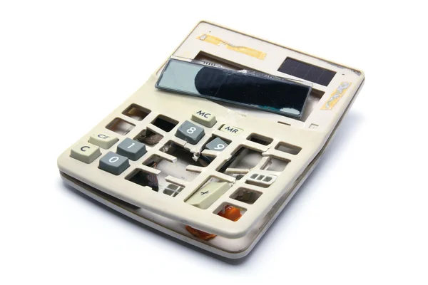 Calculadora quebrada — Fotografia de Stock