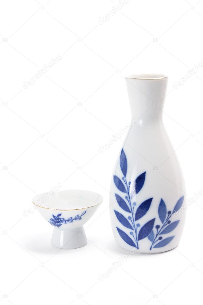 Sake Cup and Pitcher