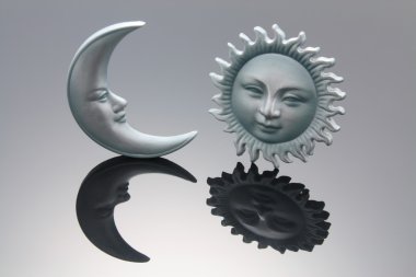 Sun and Moon Symbols clipart