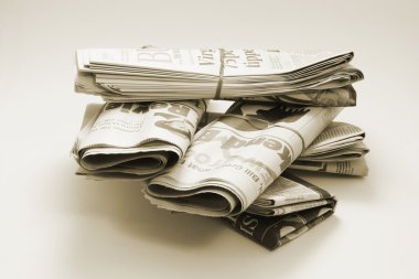 Bundles of Newspapers clipart