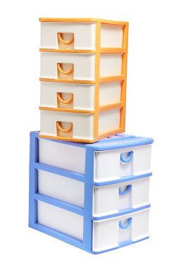 Plastic Storage Drawers clipart