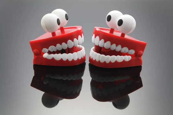 Chattering dientes juguete — Foto de Stock