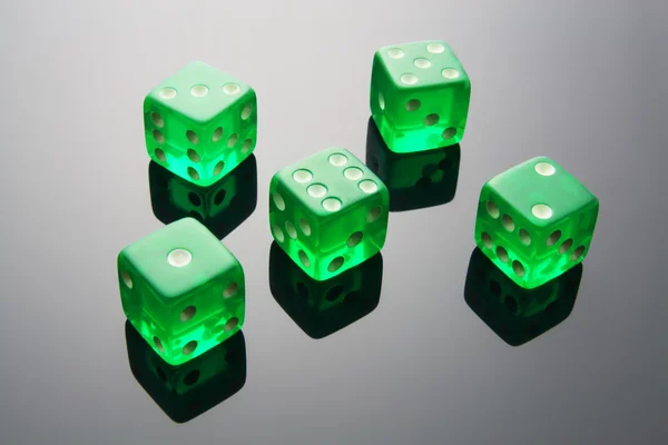 Zöld kocka — Stock Fotó
