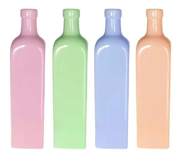 Fila de botellas —  Fotos de Stock