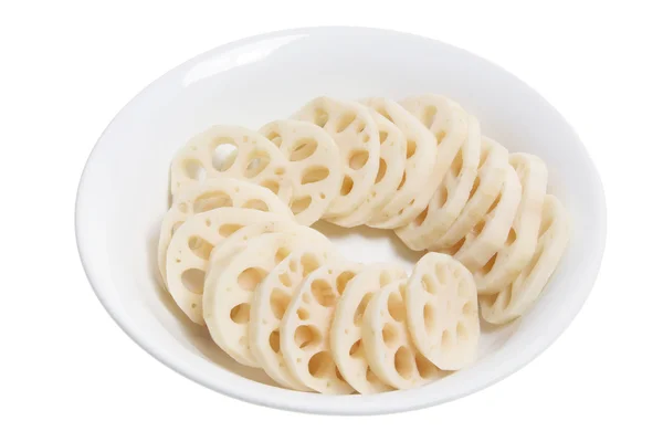 Slices of Lotus Root in Bowl — Stock Photo, Image
