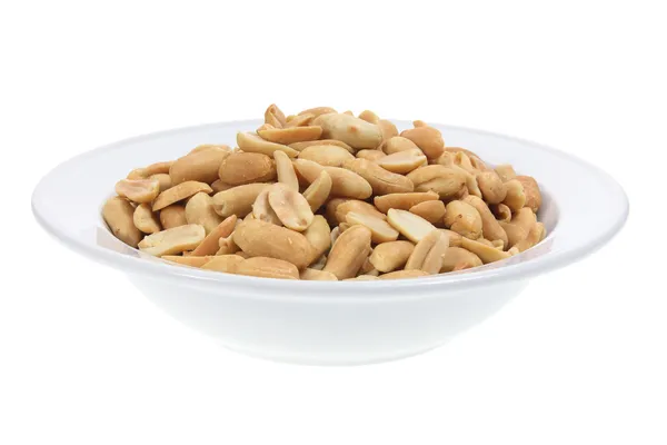 Erdnüsse auf dem Teller — Stockfoto