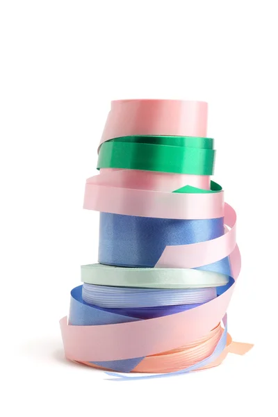 Rolls of Gift Ribbons — Stock Photo, Image