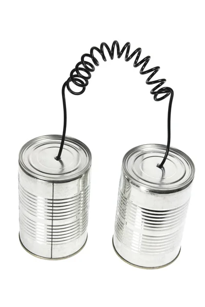 Tin Can Telephone — Stock Photo, Image
