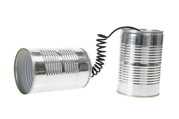 Tin Can Telephone — Stock Photo, Image