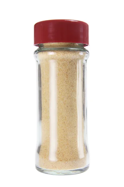 Bottiglia di aglio in polvere — Foto Stock