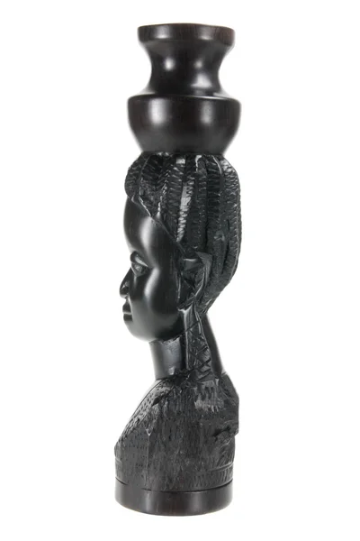 Figurinha esculpida africana — Fotografia de Stock