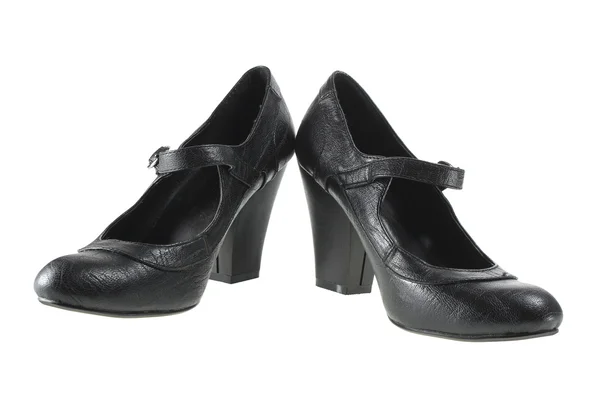 Černá dáma boty — Stock fotografie