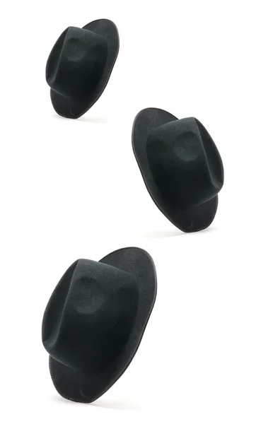 Schwarze Hüte — Stockfoto