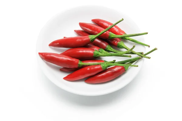 Červené chilli papričky — Stock fotografie