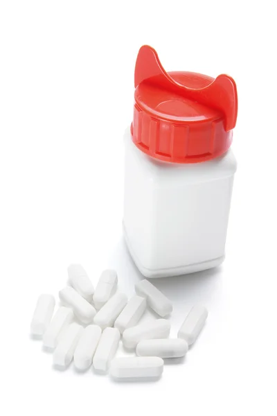 Flaska av tabletter — Stockfoto