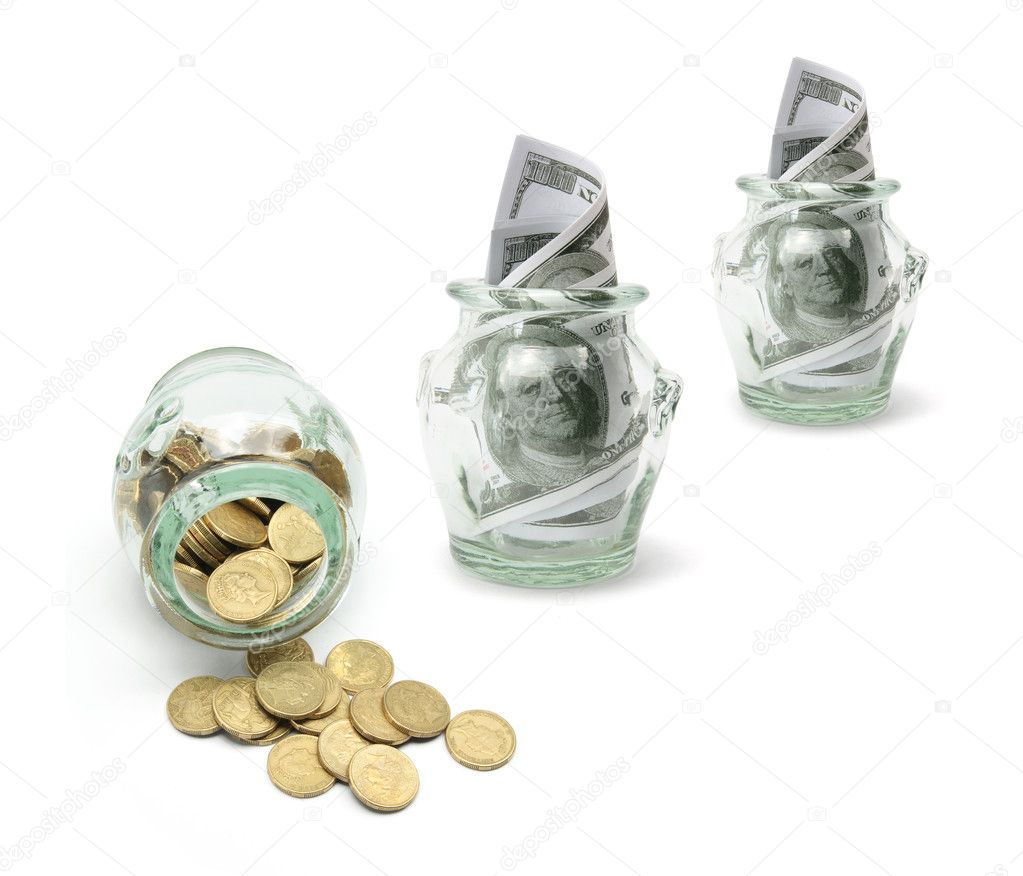Money in Glass Jar