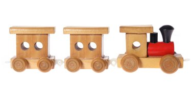 Wooden Toy Train clipart