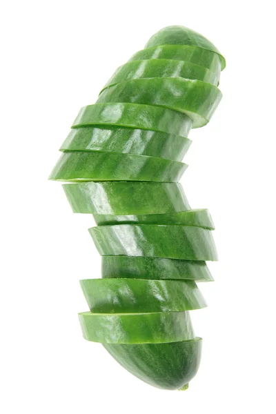 Stack of Lebanese Cucumber Slices — Stock Photo, Image