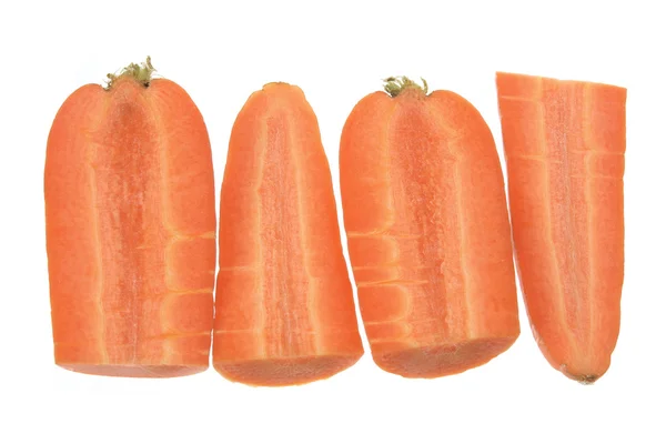 Segmenten van wortelen — Stockfoto