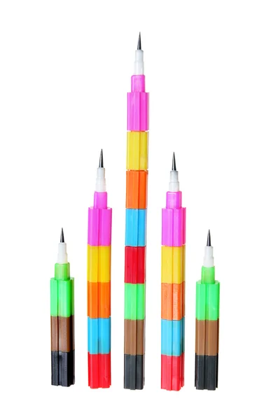 Plastic Pencils — Stockfoto