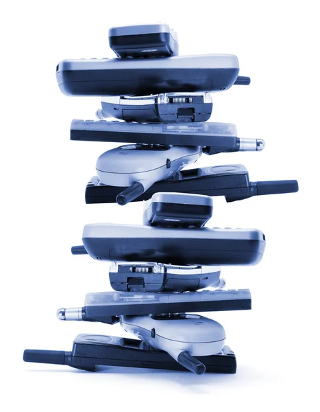 Stack of Mobile Phones — Stock Photo, Image