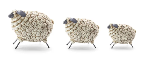 Статуэтки овец — стоковое фото