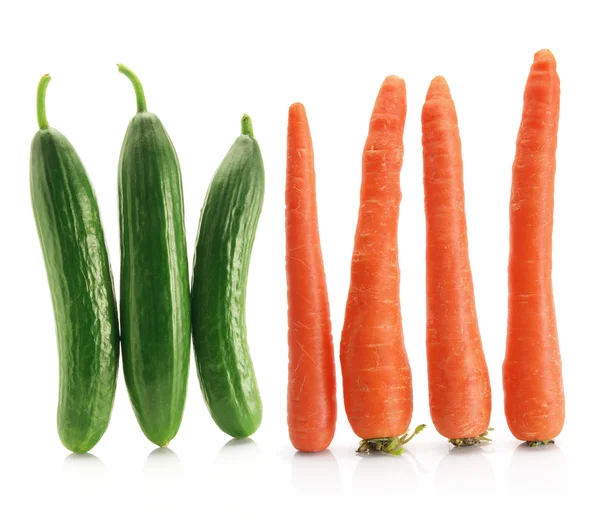 Zanahorias y pepinos libaneses — Foto de Stock