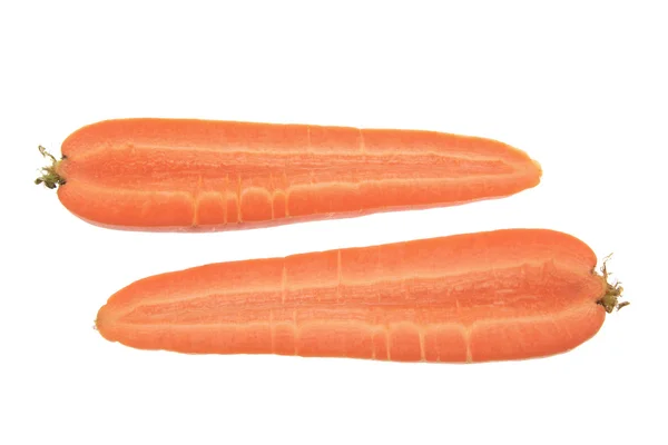 Половинки моркови — стоковое фото