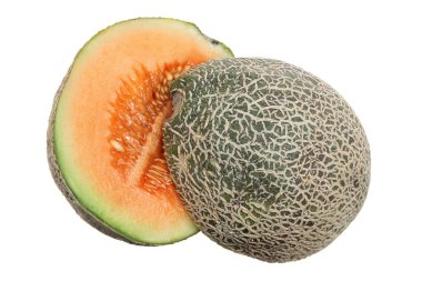 Halves of Rock Melon clipart